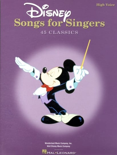 Disney Songs For Singers Hal Leonard Corporation