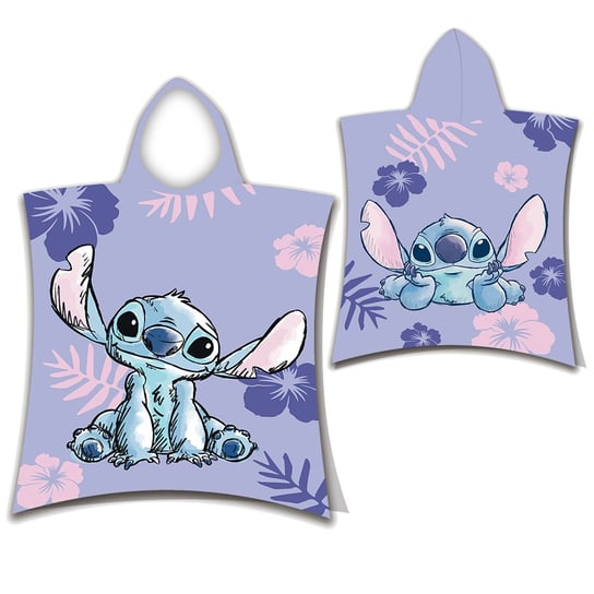 DISNEY Stitch Dziecięcy ręcznik, poncho z kapturem 50x115 cm Disney