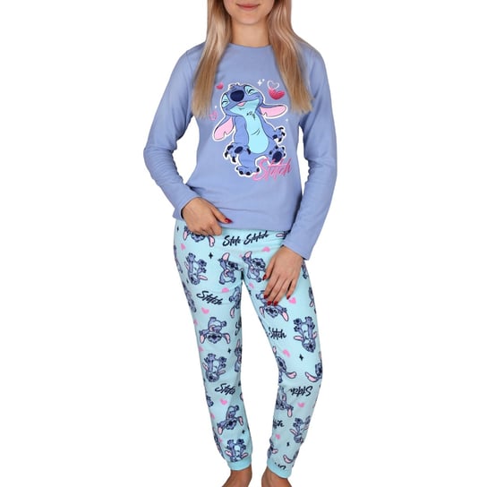 DISNEY Stitch Niebieska piżama dziecięca, długie spodnie 10-11 lat 146 cm Disney