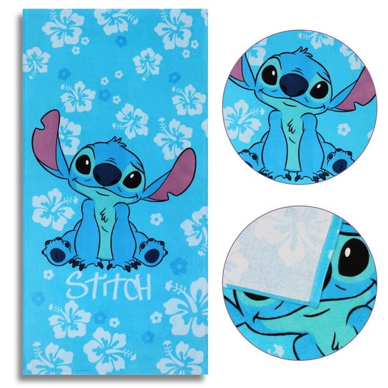 DISNEY Stitch Ręcznik bawełniany, ręcznik dziecięcy 70x140 cm Disney