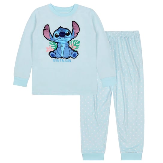 DISNEY Stitch Welurowa piżama dziecięca z długimi rękawami OEKO-TEX 5 lat 110 cm Disney
