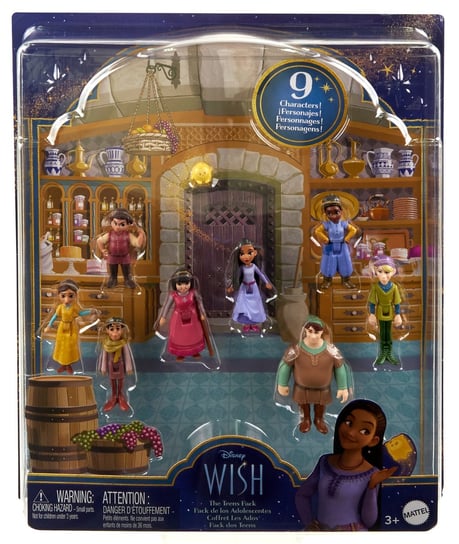 Disney Życzenie figurki Wish Zestaw Figurek HPX36 Magiczny Świat Rosas Mattel