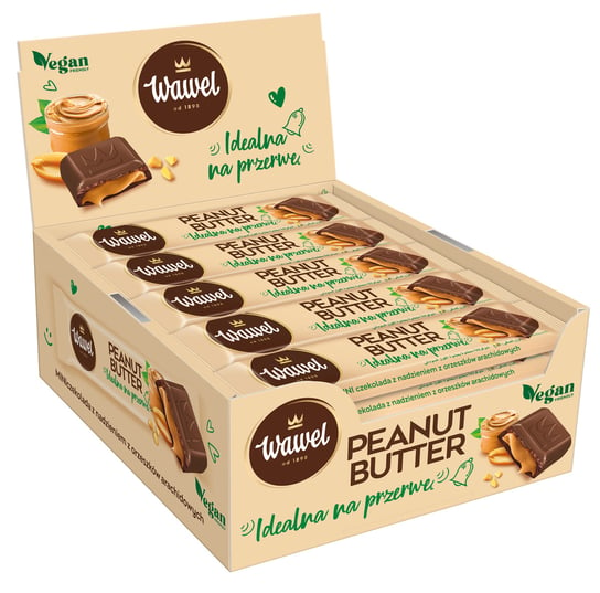 Display MINIczekolada Peanut butter Wawel 37g 30 sztuk Wawel