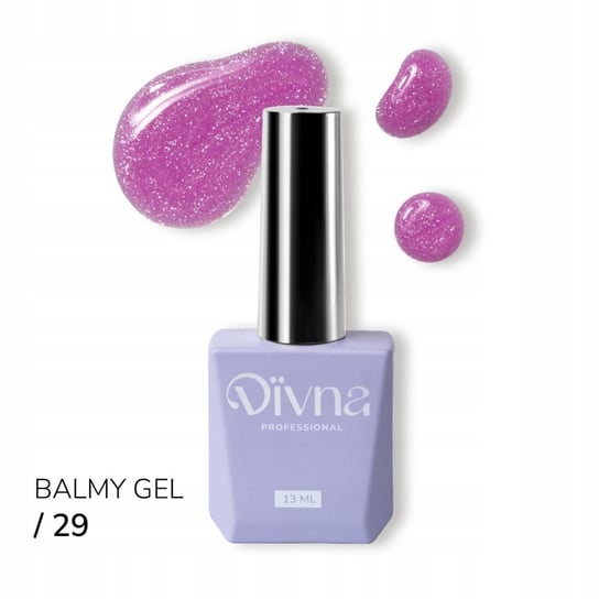 DIVNA Balmy Gel 29 żel w butelce/słoiczku z drobinkami 13 ml do paznokci Inna marka