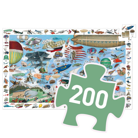 Djeco, puzzle, Aero Club - Puzzle Obserwacyjne, 200 el. Djeco