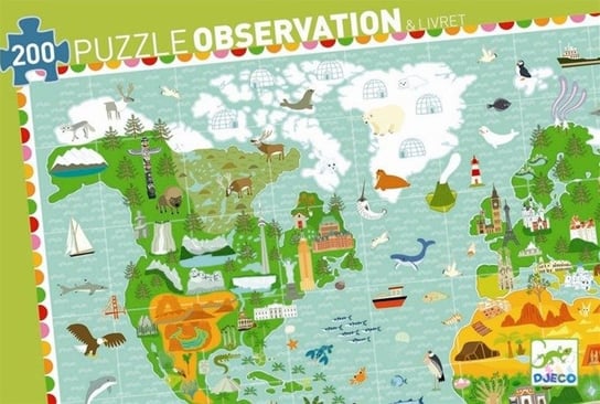 Djeco, puzzle, Podróż po świecie, 200 el. Djeco
