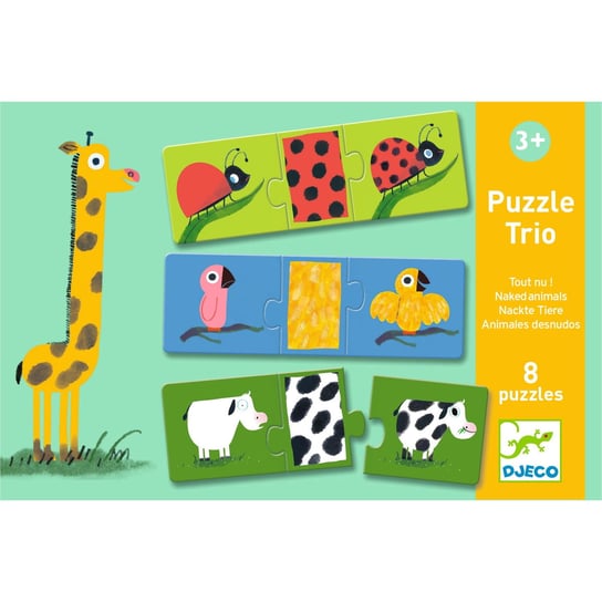 Djeco, puzzle, Puzzle Edukacyjne Trio Ubierz Zwierzątko Djeco, 24 el. Djeco