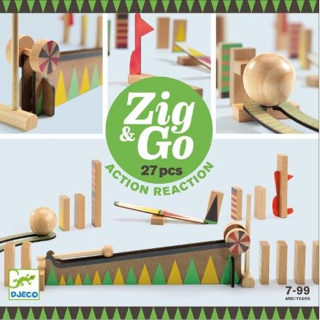 Djeco, zestaw konstruktorski Zig&Go Djeco