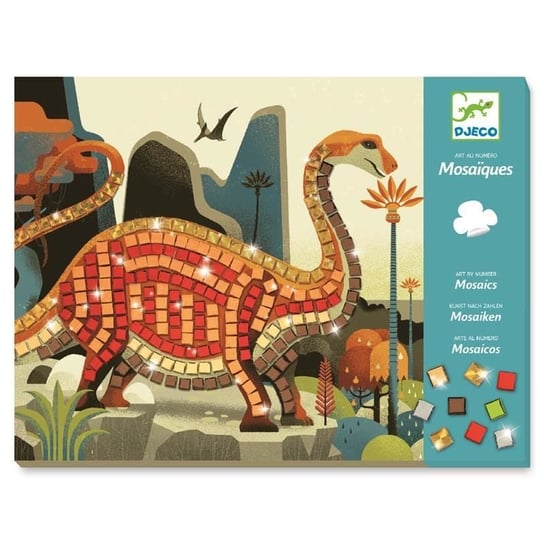 Djeco, zestaw kreatywny Mozaiki Dinozaury, DJ08899 Djeco