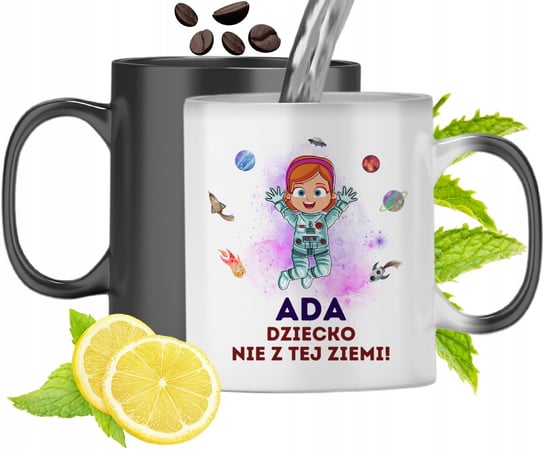 Dla Ady Kubek Magiczny Córki Dziecka Prezent z Nadrukiem ze Zdjęciem PoliDraw