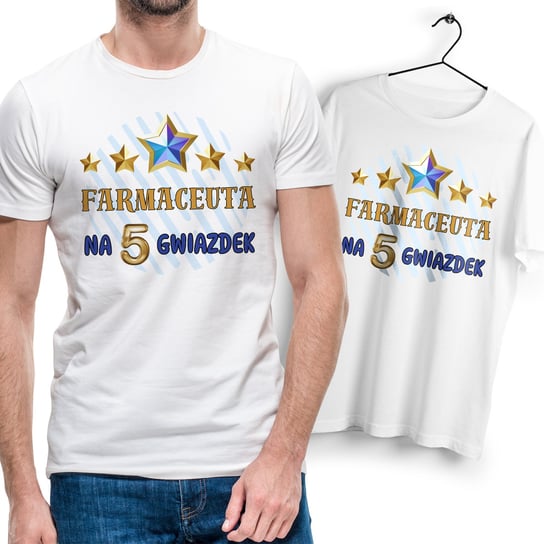 Dla Farmaceuty T-Shirt biały Na Prezent z Dowolnym Nadrukiem Zdjęciem Gift Inna marka