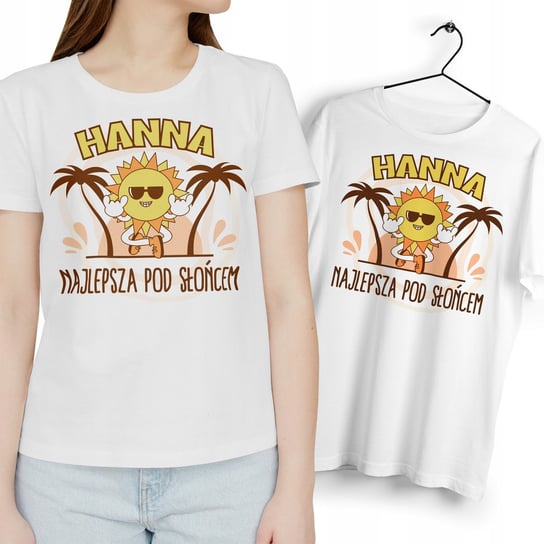 Dla Hanny T-Shirt Koszulka biała Na Prezent z Dowolnym Nadrukiem Zdjęciem Inna marka