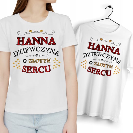 Dla Hanny T-Shirt Koszulka biała Na Prezent z Dowolnym Nadrukiem Zdjęciem Inna marka