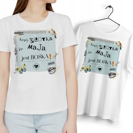 Dla Mai T-Shirt Koszulka biała Na Prezent z Dowolnym Nadrukiem Zdjęciem Inna marka