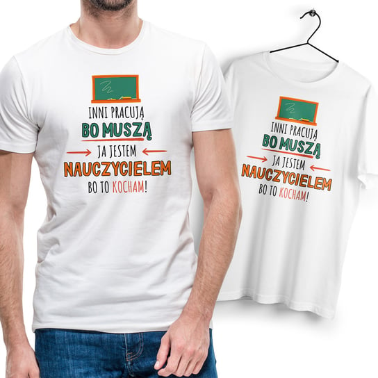 Dla Nauczyciela T-Shirt biały Na Prezent z Dowolnym Nadrukiem Zdjęciem Gift Inna marka