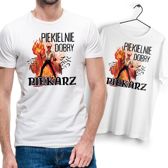 Dla Piekarza T-Shirt biały Na Prezent z Dowolnym Nadrukiem Zdjęciem Gift Inna marka