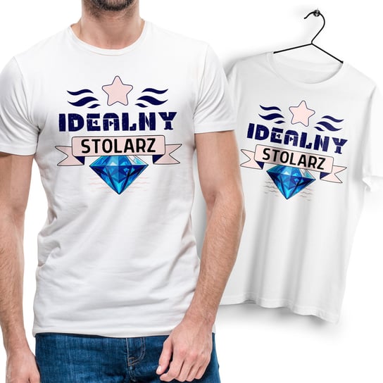 Dla Stolarza T-Shirt biały Na Prezent z Dowolnym Nadrukiem Zdjęciem Gift Inna marka