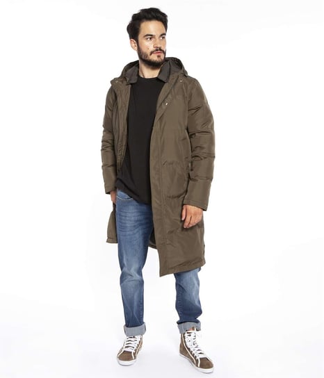 Długa kurtka z kapturem FELT 8080 KHAKI-XXL Lee Cooper