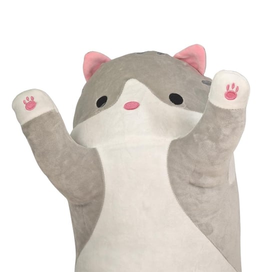 Długi Kot wałek Kot Szaro Biały Pluszowy 150cm Inna marka