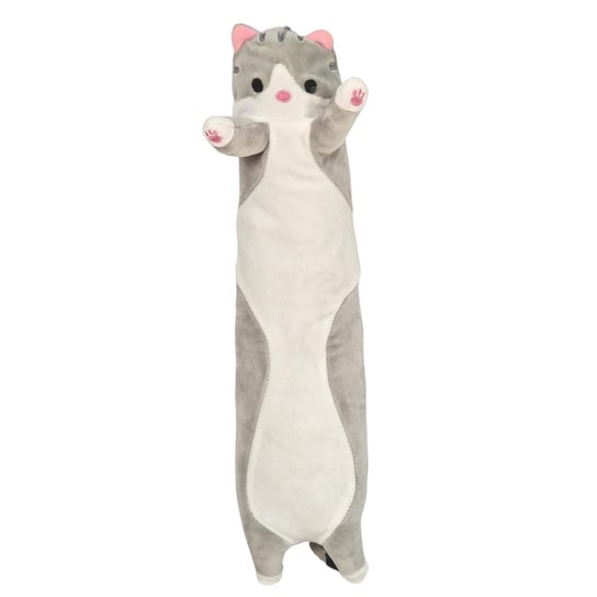 Długi Kot wałek Kotek Szaro Biały Pluszowy 50 Inna marka