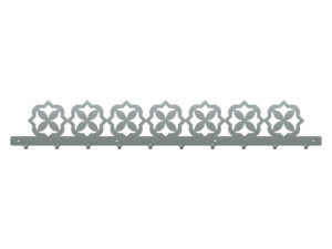 Długi wieszak do przedpokoju Marokański III 100 cm srebrny Inna marka
