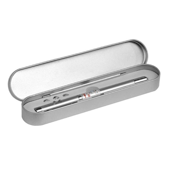 Długopis 4-Funkcyjny Pointer Ze Wskaźnikiem Laserowym, Srebrny Inna marka
