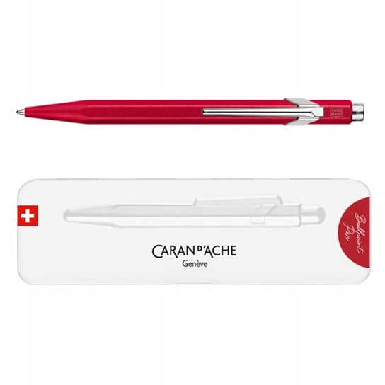 Długopis 849 Colormat-X M w pudełku czerwony CARAN D'ACHE