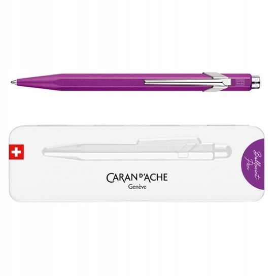 Długopis 849 Colormat-X M w pudełku fioletowy CARAN D'ACHE