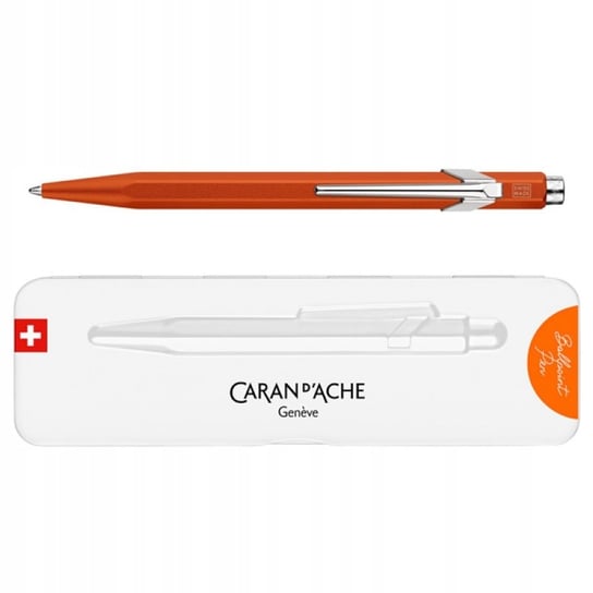 Długopis 849 Colormat-X M W Pudełku Pomarańczowy CARAN D'ACHE
