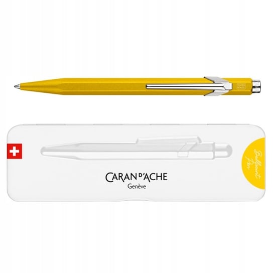 Długopis 849 Colormat-X M W Pudełku Żółty CARAN D'ACHE