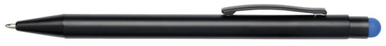Długopis aluminiowy BLACK BEAUTY, czarny, niebieski UPOMINKARNIA