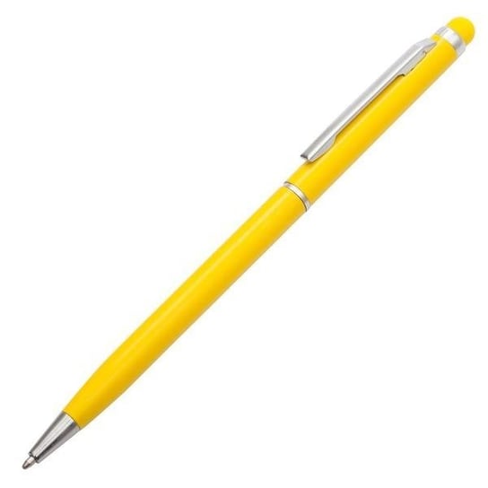 Długopis aluminiowy Touch Tip, żółty, 20 sztuk UPOMINKARNIA