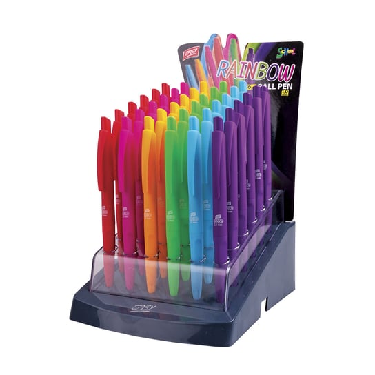 Długopis autoamtyczny, Rainbow, 36 sztuk Spokey