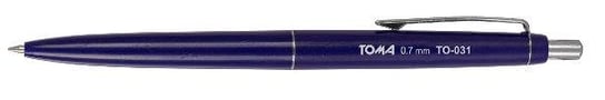 Długopis automatyczny, niebieski, 0,7 mm Toma