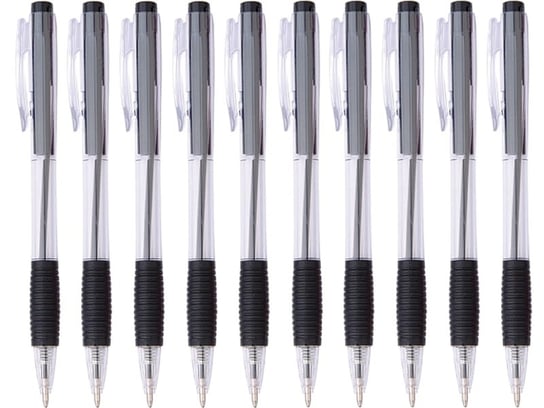 Długopis automatyczny Office 0,7mm czarny 10 sztuk Office Products
