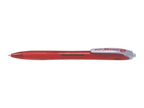 Długopis automatyczny olejowy, Rexgrip, czerwony Pilot