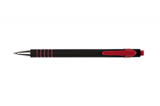 długopis automatyczny q-connect lambda, 0,7mm, czerwony Q-CONNECT
