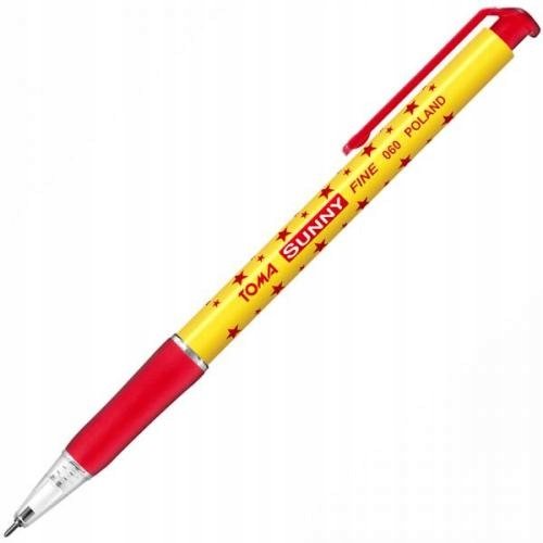 Długopis Automatyczny Sunny 0,7 Czerwony Toma Toma