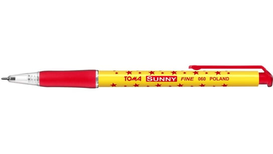 Długopis automatyczny, Sunny, czerwony, 30 sztuk Toma