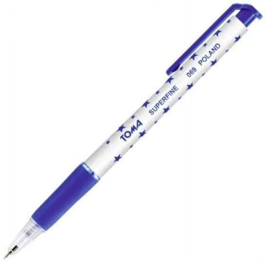 Długopis automatyczny, Toma 069 gwiazdki niebieski Toma
