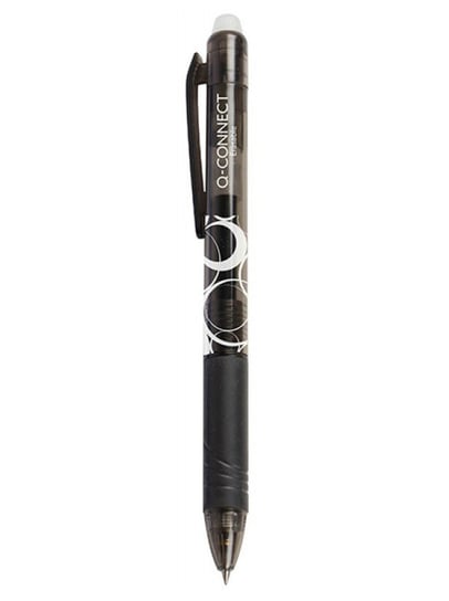 Długopis automatyczny wymazywalny, czarny Qconnect