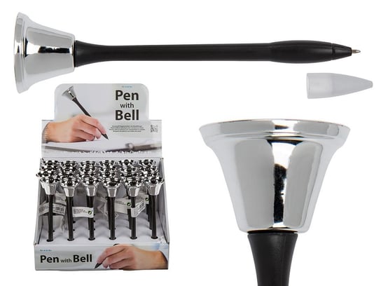 Długopis automatyczny z dzwonkiem, czarny OOTB