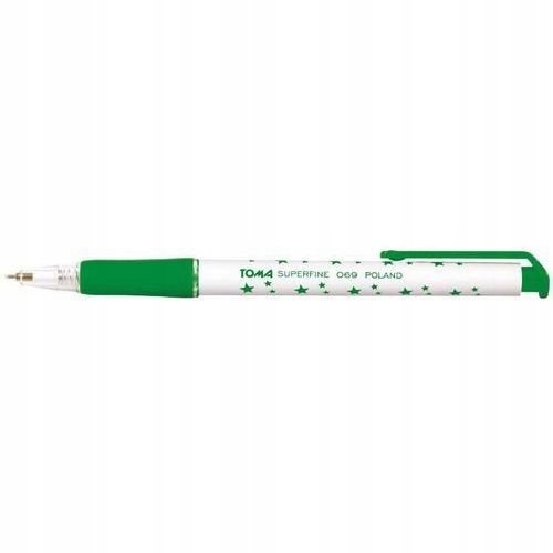 Długopis automatyczny, zielony Toma
