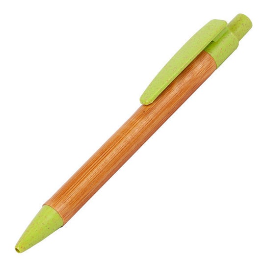 Długopis bambusowy Evora, zielony Inna marka