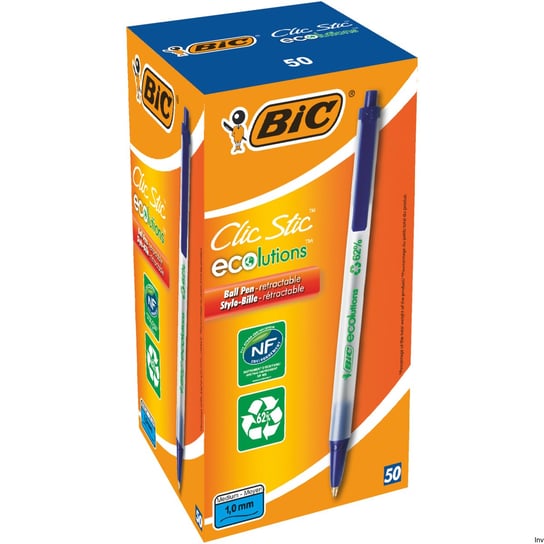 Długopis Bic Ecolutions Clic Stic Niebieski, 8806891 BIC