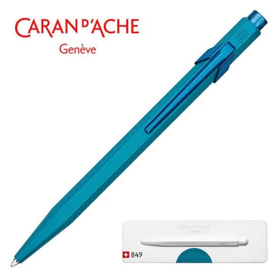 Długopis caran d'ache 849 claim your style edycja 3 ice blue m w pudełku niebieski CARAN D'ACHE
