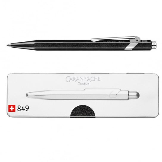 długopis caran d'ache 849 pop line metal-x, m, w pudełku, czarny CARAN D'ACHE