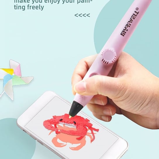 Długopis drukarka 3D - różowy PCL Inny producent