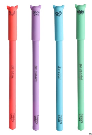 Długopis Feelingi Cats, 0.5 Mm, Niebieski, Happy Color Ha Agp10872-3 Happy Color