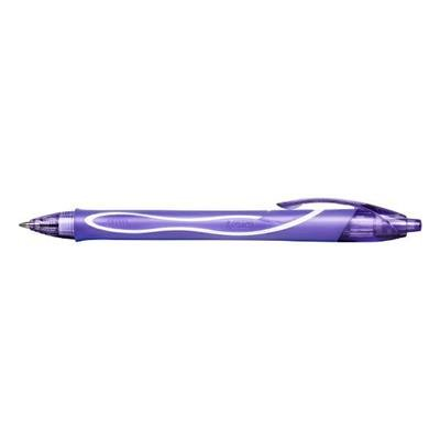 BIC Gelocity Quick Dry Stift – 0,7 Mm, Lila, Schnelltrocknend, Für Flüssiges Schreiben